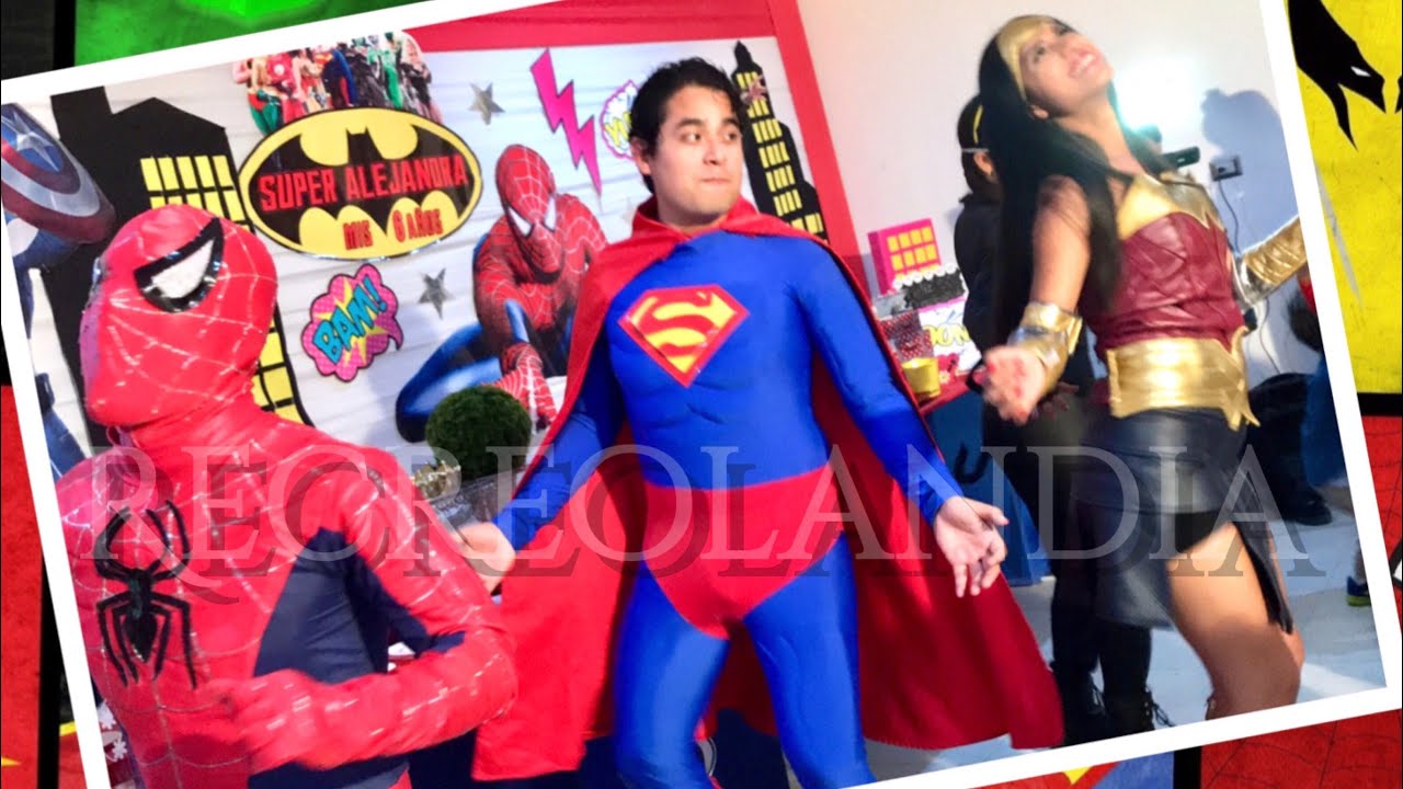 Show de Super heroes en Accion Recreolandia