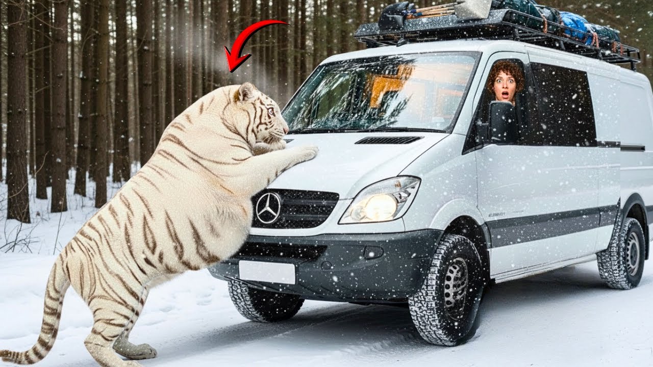 Pregnant Albino Tiger Begs a Female Hiker For Help - The Ending Shocked Everyone