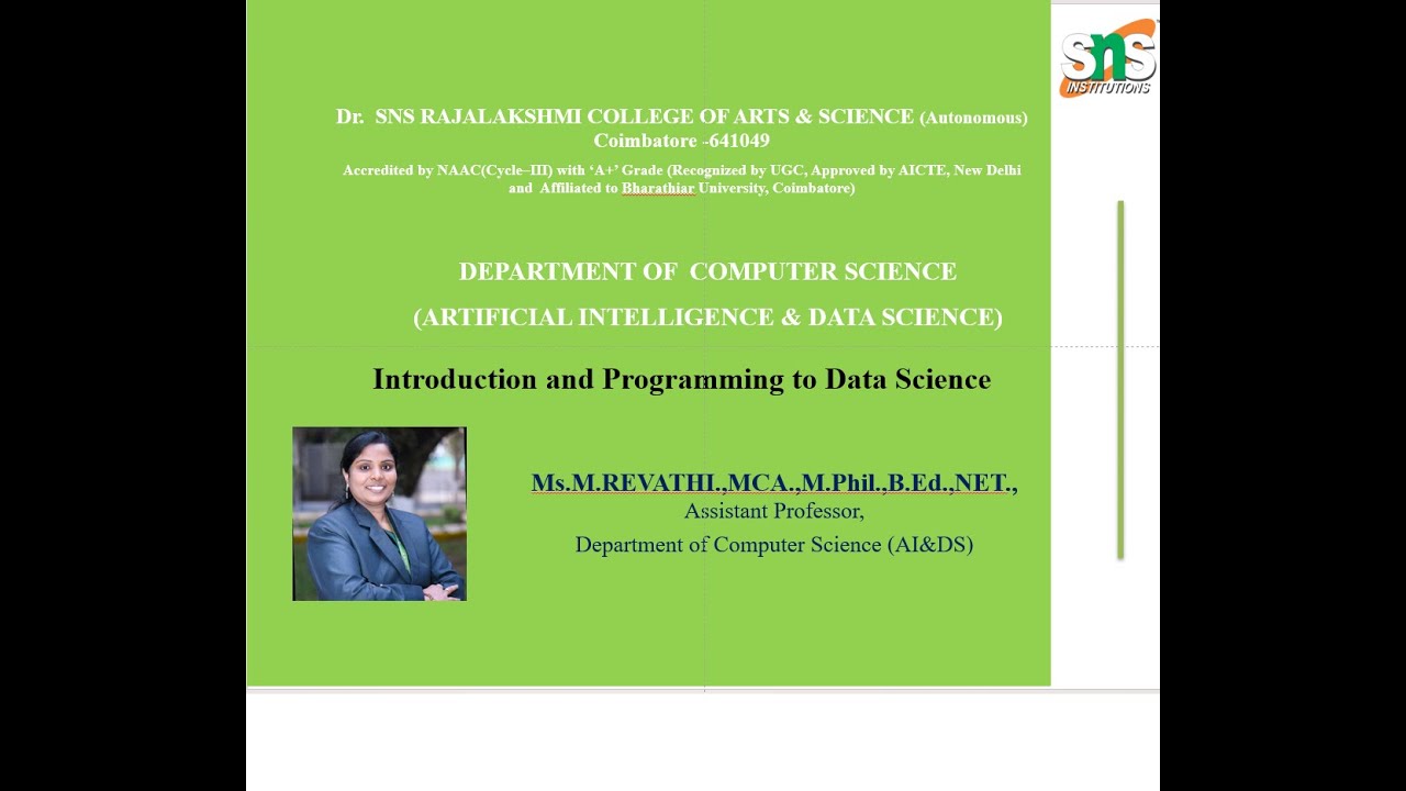 Data Munging | Data Science | SNS Institutions