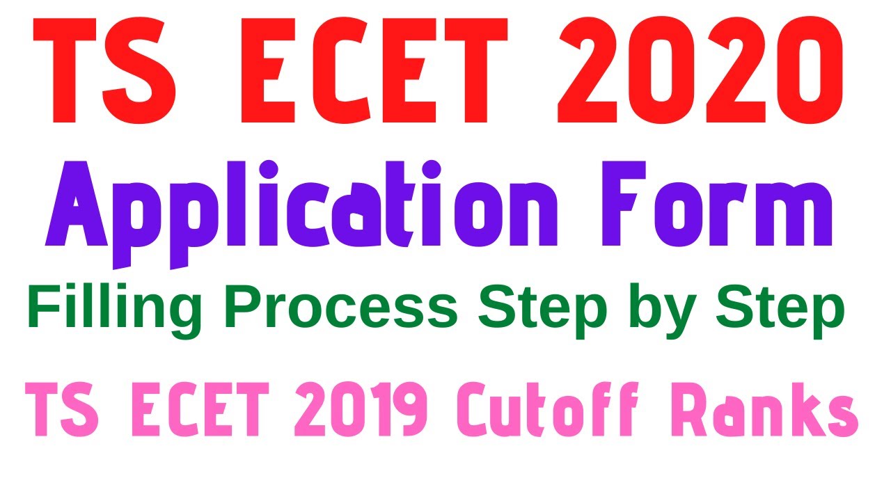 TS ECET 2020 Application Form Filling Process | How To Apply & Fill TS ECET 2020 Applicatiom Form