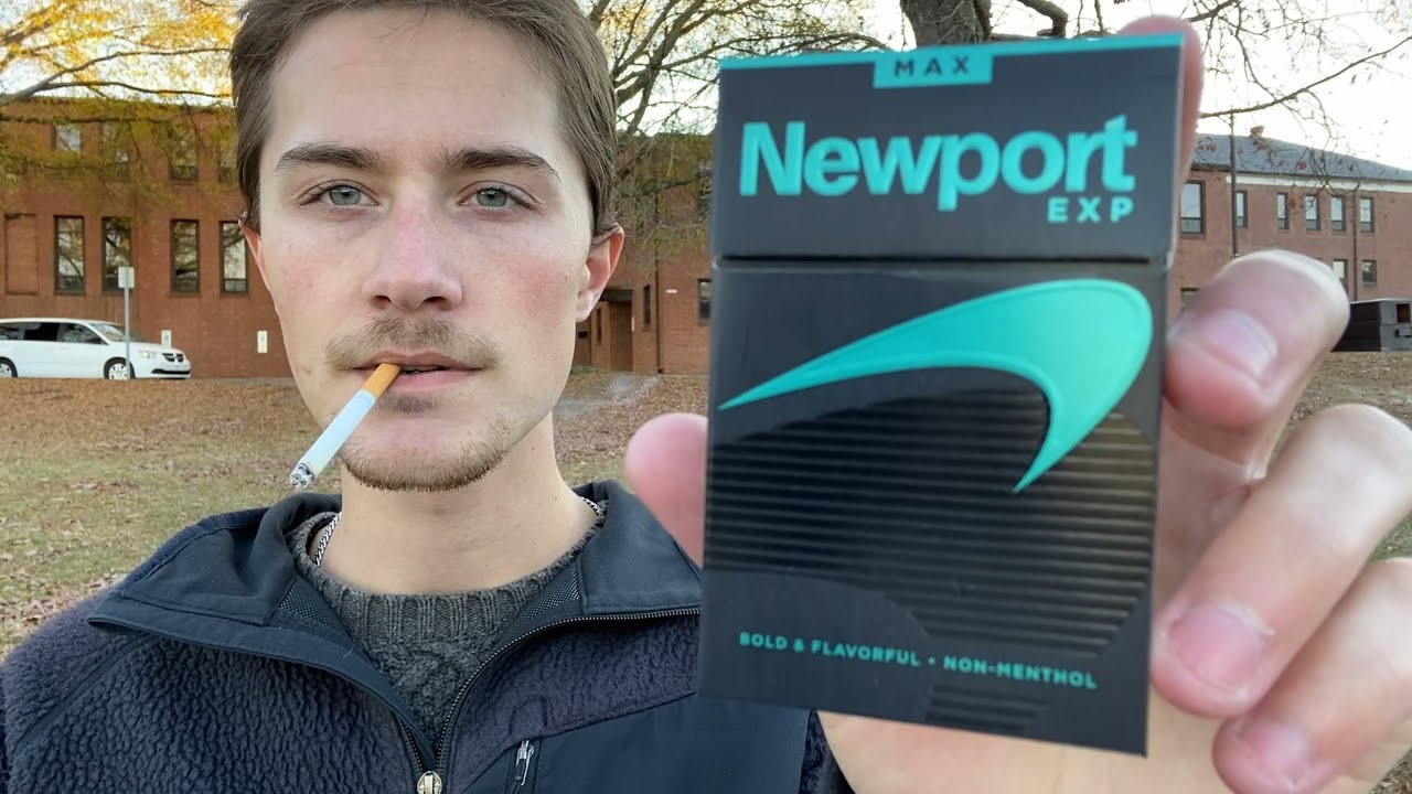 Smoking a Newport EXP Max 