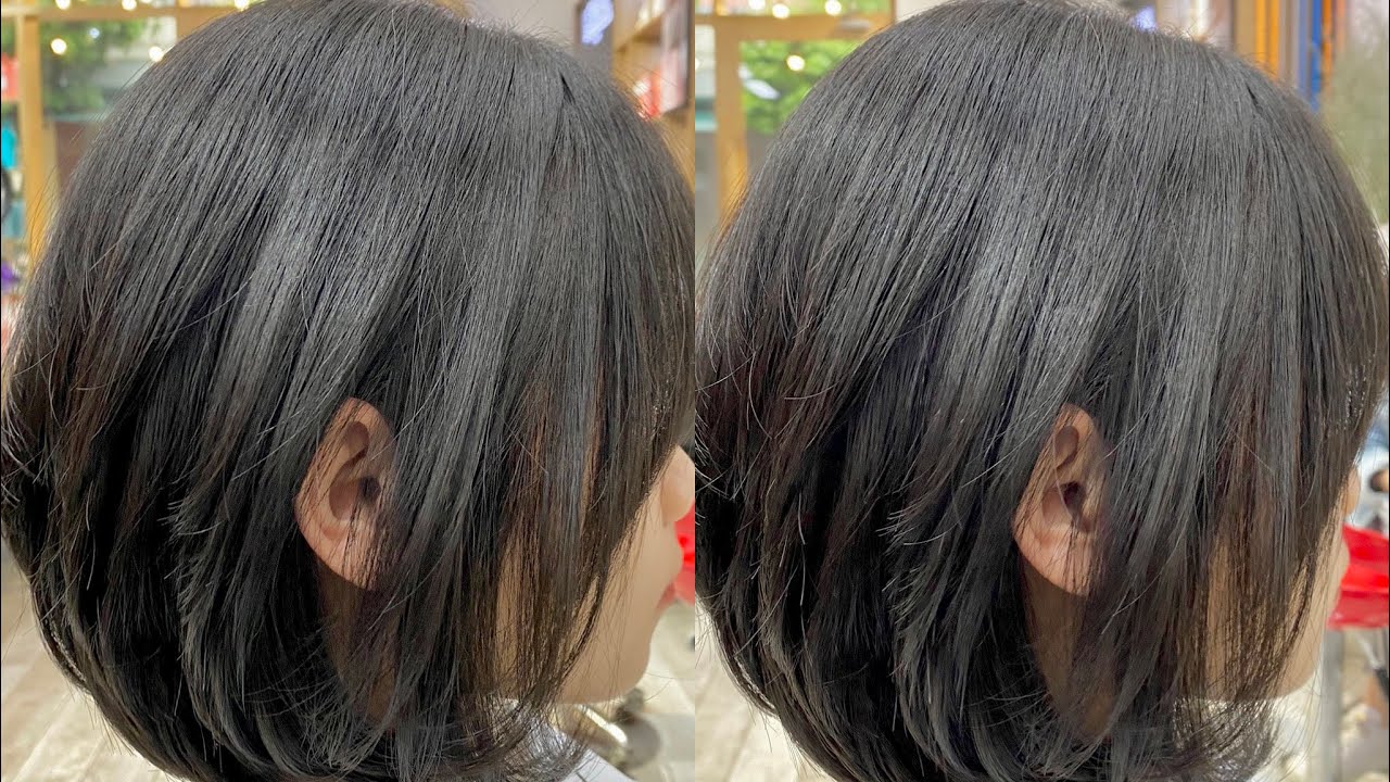 Cắt tóc lob Layer dành cho mặt tròn Gầy | Squares graduation x Round Layer