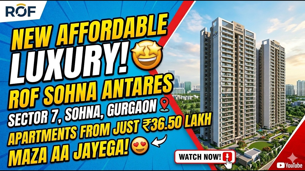 3BHK Flats New Affordable Antares By Rof Sector 7 Sohna Gurgaon #realestate #affordable #property