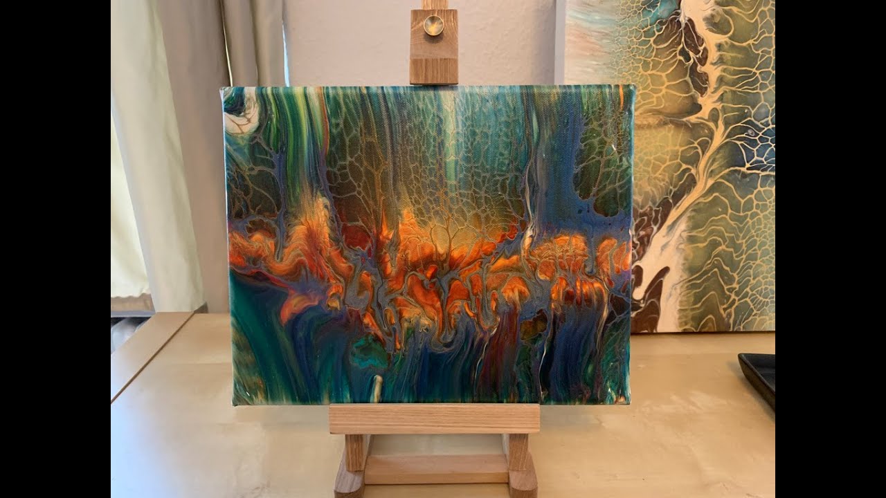 Acrylic pouring|Cell Activator test w/ Amsterdam PM