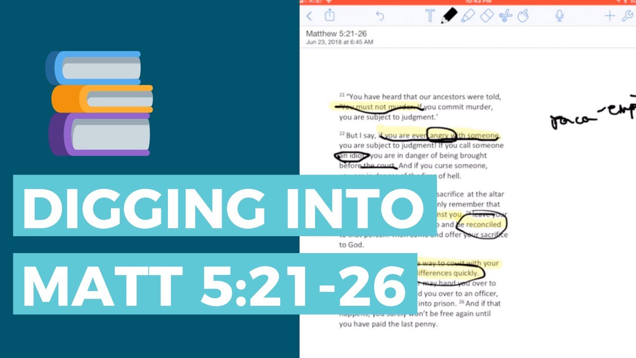 Digging into Matthew 5: 21-26 | Scripture Study