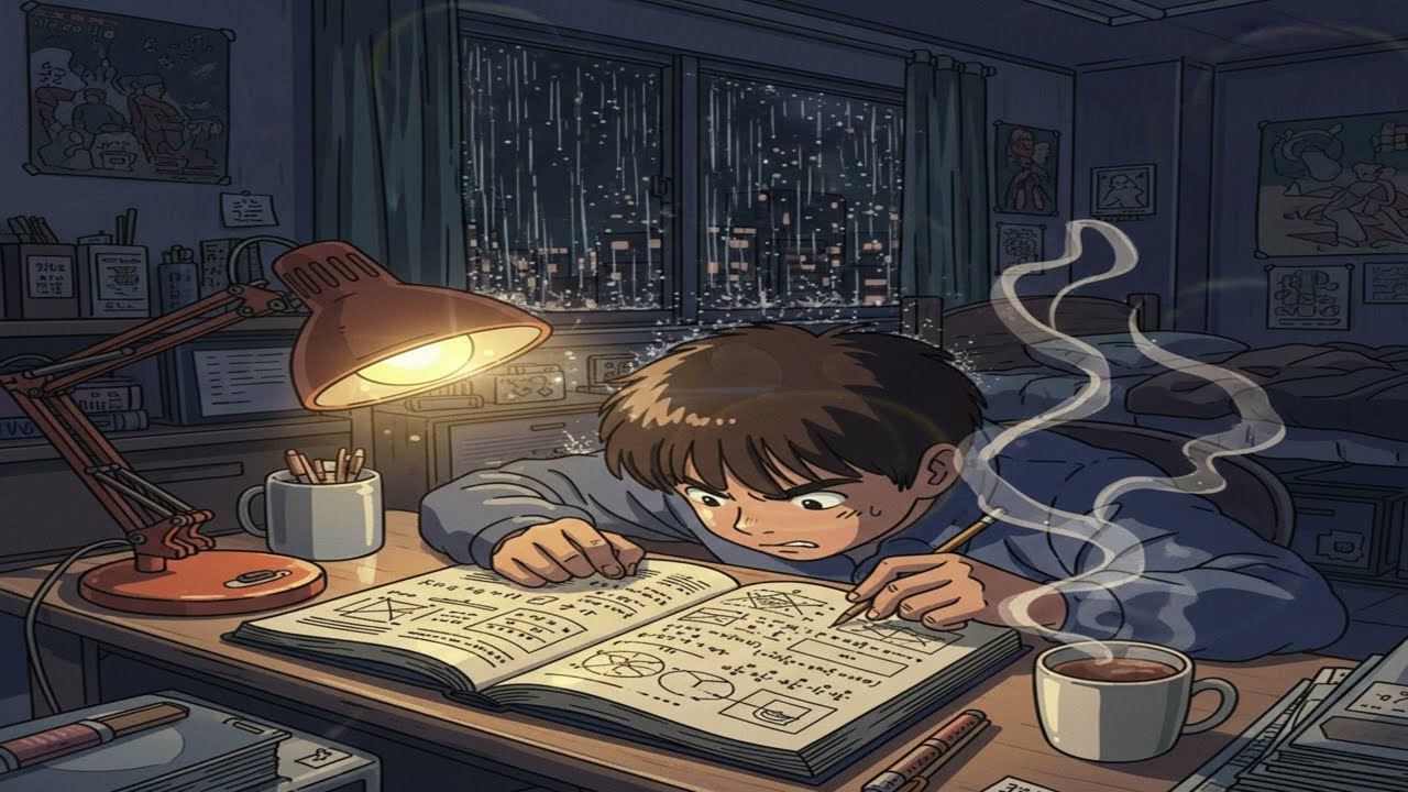 Azure Portico - Late Night Equations | Late Night Study Lofi