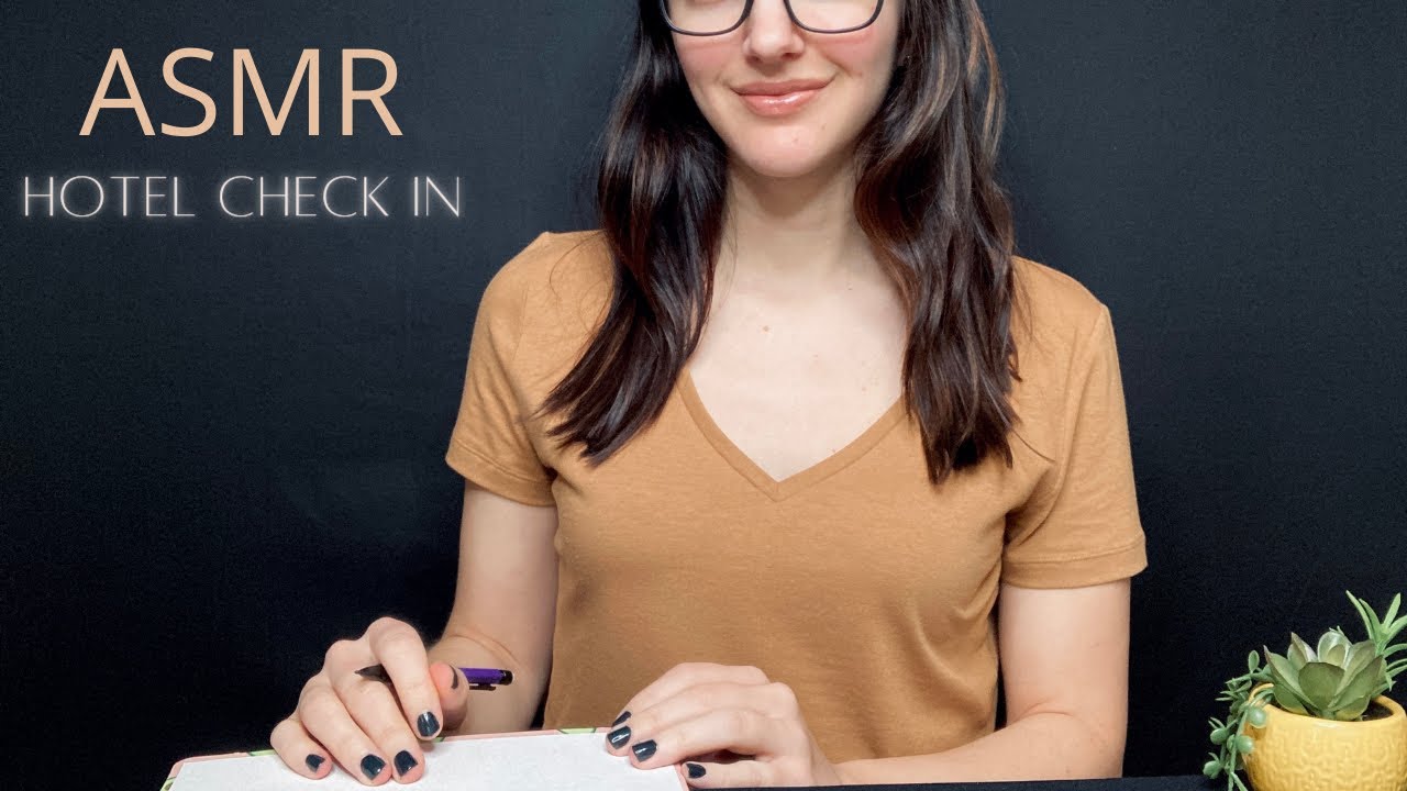 ASMR Hotel Check In ☀️ l Soft Spoken, Keyboard Typing