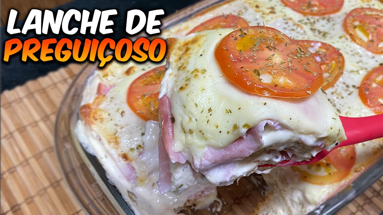 LANCHÃO DE FORNO SUPER PRÁTICO -  LANCHE DE PREGUIÇOSO!!!