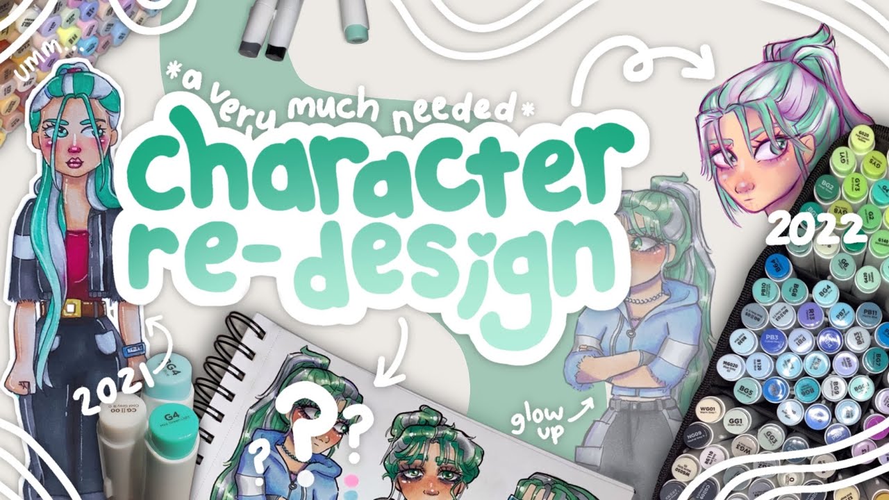 REDESIGNING MY OC // Draw With Me: Justice Wires - Original Character