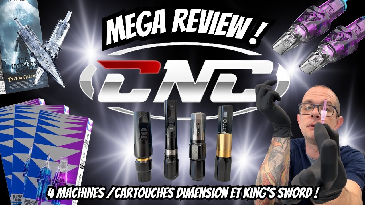 Test comparatif des 4 meilleures machines à tatouage rotatives Sigma EM149, CNC WE,  CW2 et S-ONE