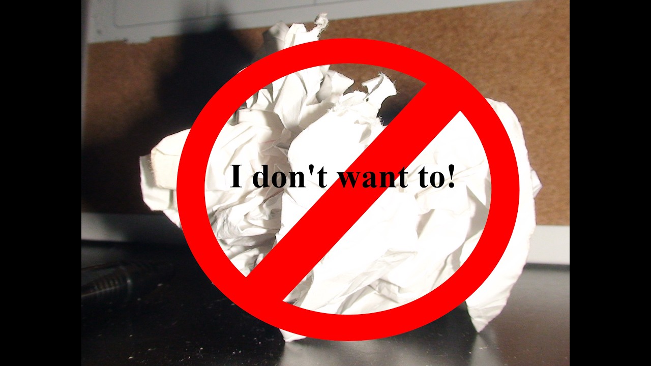 today I tried to burn the paper