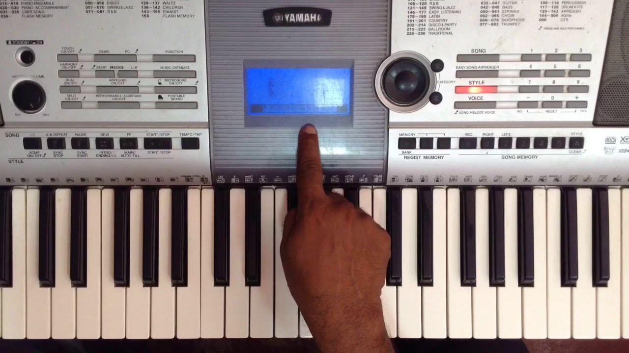 HOW TO SET UP VOICE, RHTHM & TEMPO IN KEYBOARD