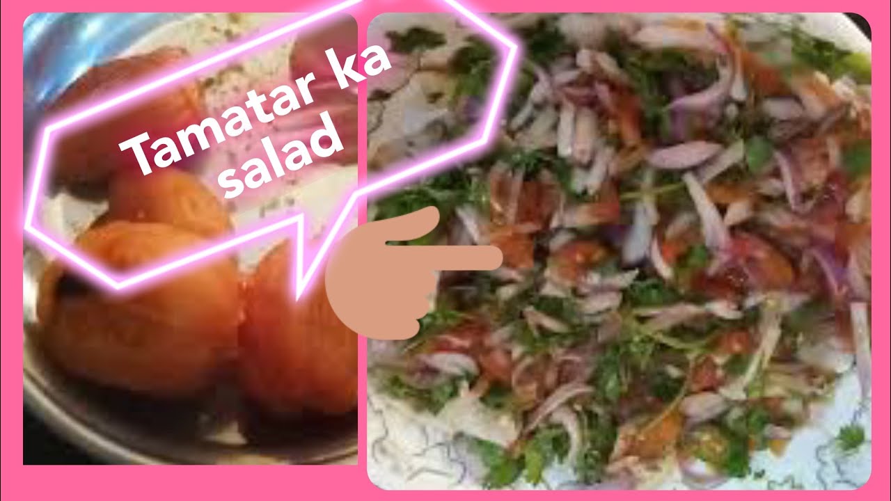 easy and light on stomach, timatar ka salad. tomato salad