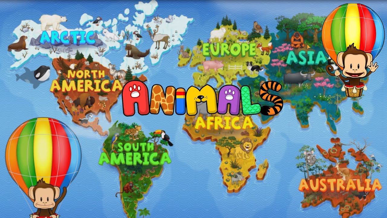 Preschool Animals Learning: Milo Around the World 2 Times!