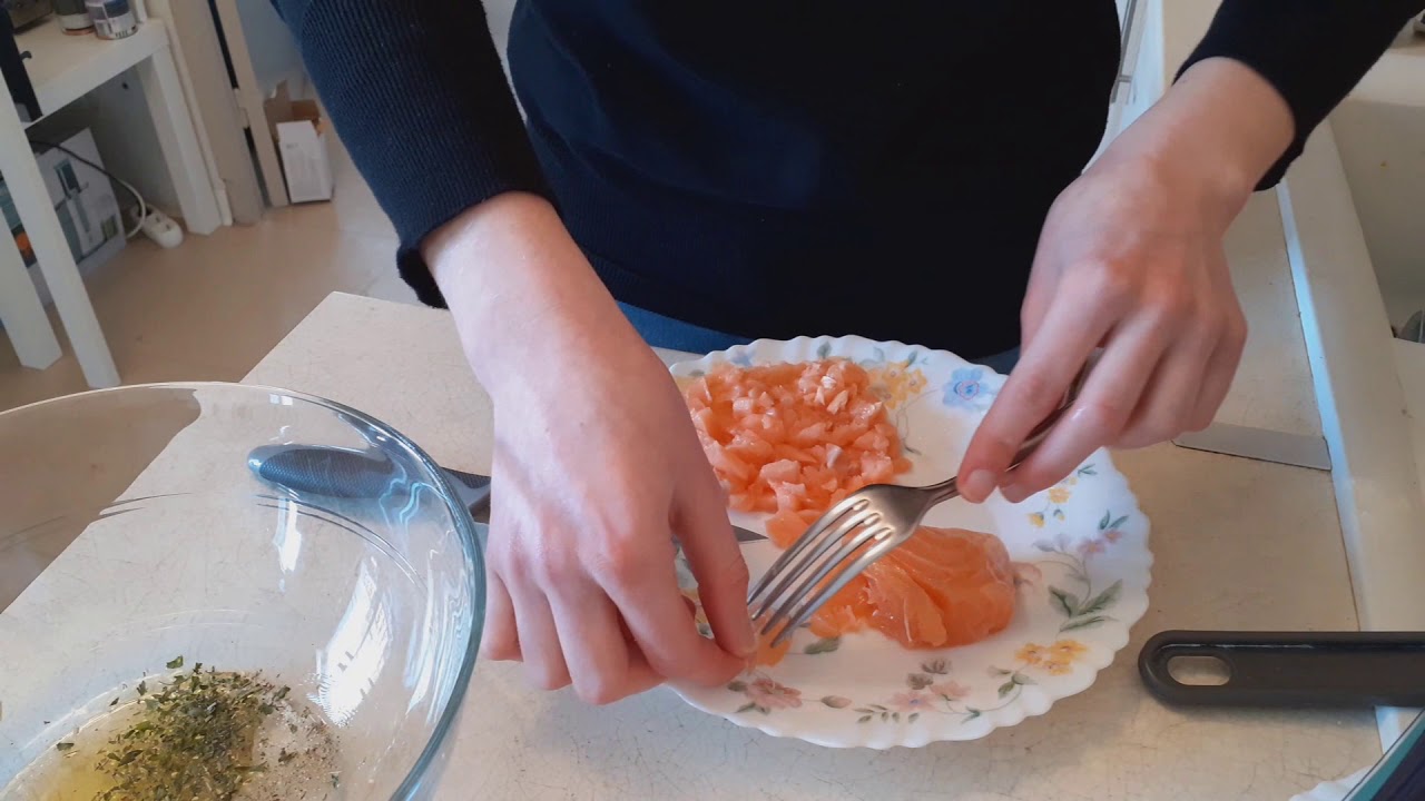 Cuisine: tartare de saumon