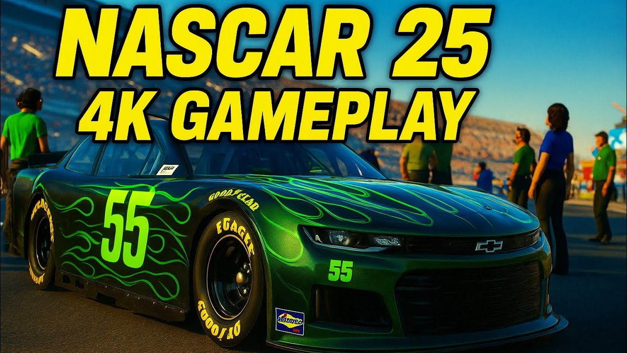NASCAR 25 Ps5 Pro 4K gameplay *No Commentary *