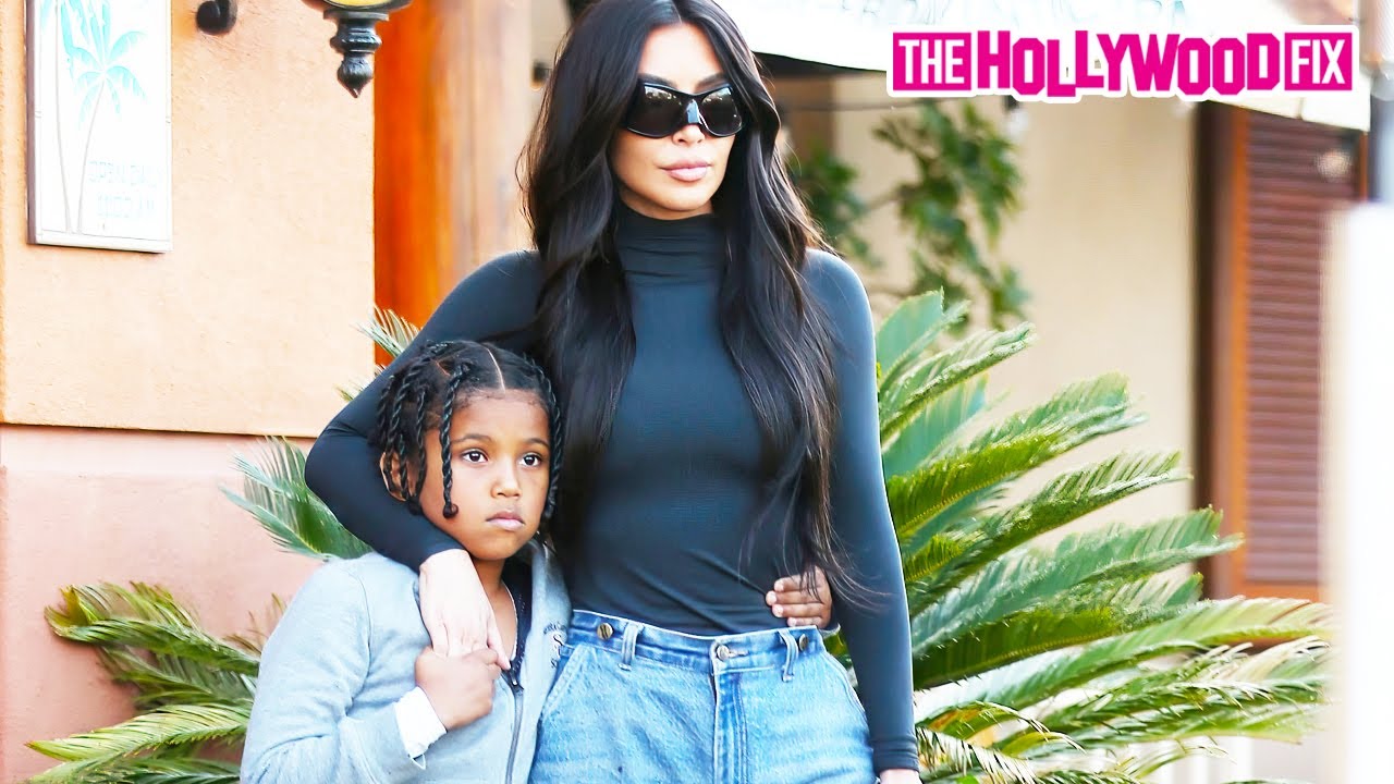 Kim Kardashian Takes Saint West Out For Burgers After His Basketball Game With A Friend In L.A.