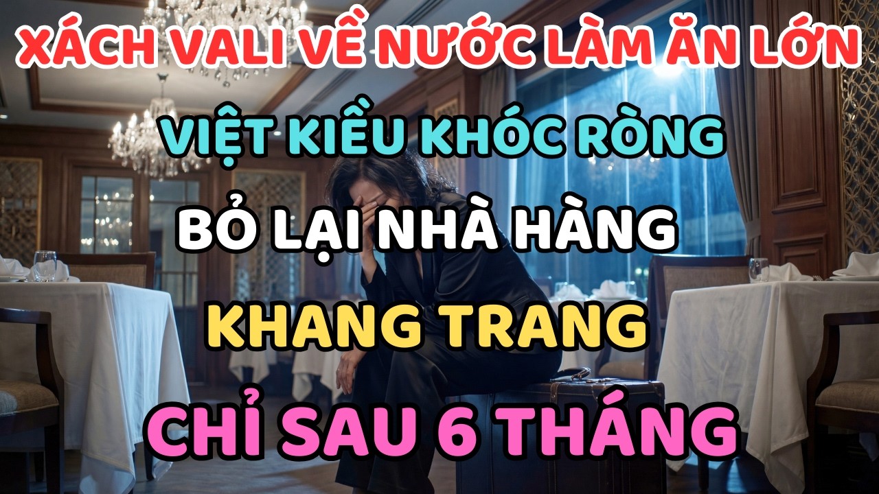 Xách Vali Về Nước Làm Ăn Lớn, Việt Kiều Khóc Ròng Bỏ Lại Nhà Hàng Khang Trang Chỉ Sau 6 Tháng