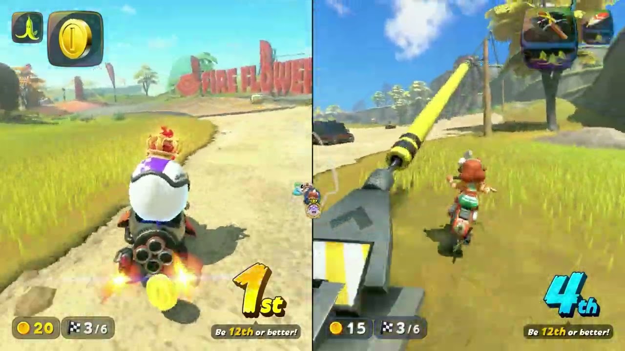 Mario Kart World - 150cc Ice Rally (2 Players)
