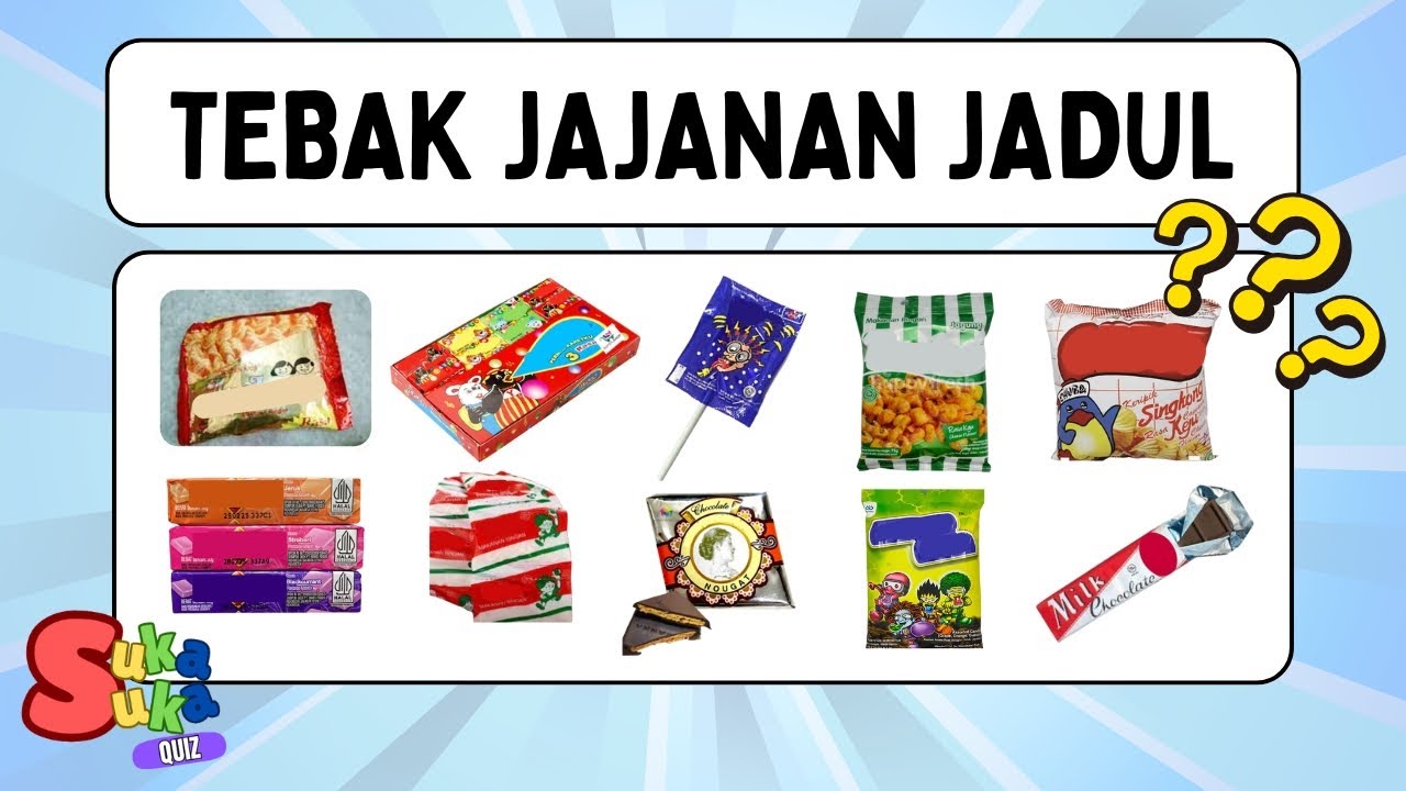Daily Quiz | Tebak 25 jajanan jadul tahun 90-2000an awal.