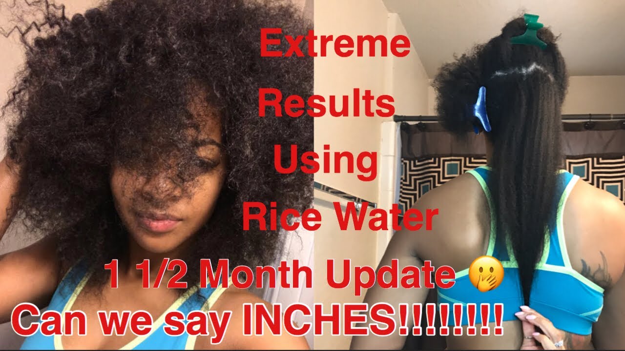Extreme Hair Growth using Rice Water| 45 day update