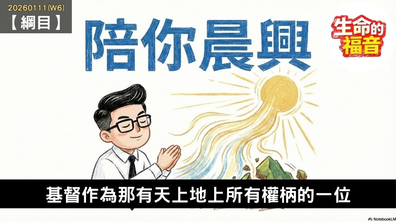 20260111（W6）【綱目】│基督作為那有天上地上所有權柄的一位│陪你晨興