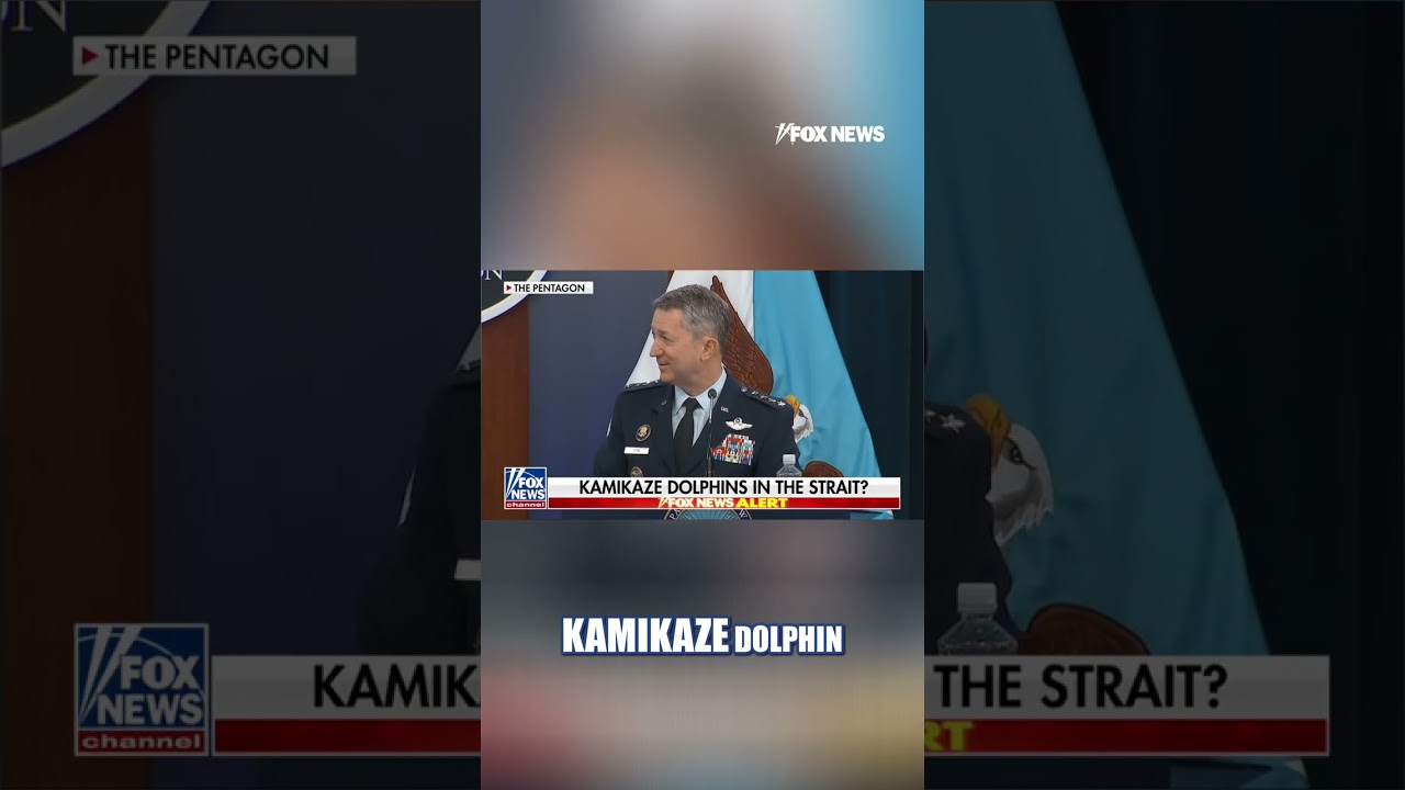 Watch: Caine, Hegseth shut down Iranian &lsquo;kamikaze dolphin&rsquo; rumor #shorts #foxnews #news #us