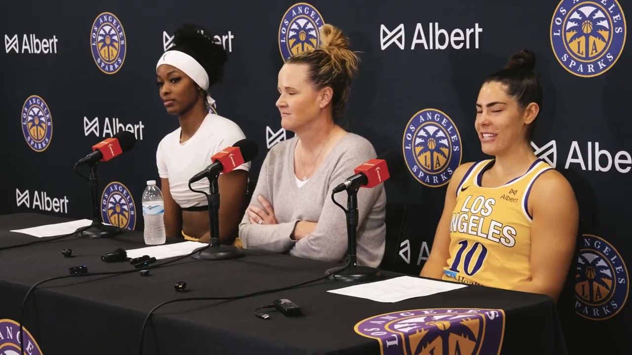 LA Sparks Basketball | Postgame Press Conference 8.5.25