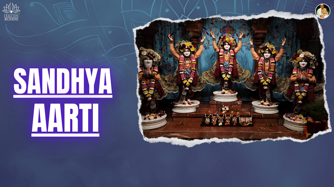 Sandhya Arti  -- 22th February 2026#iskconrohiniofficial