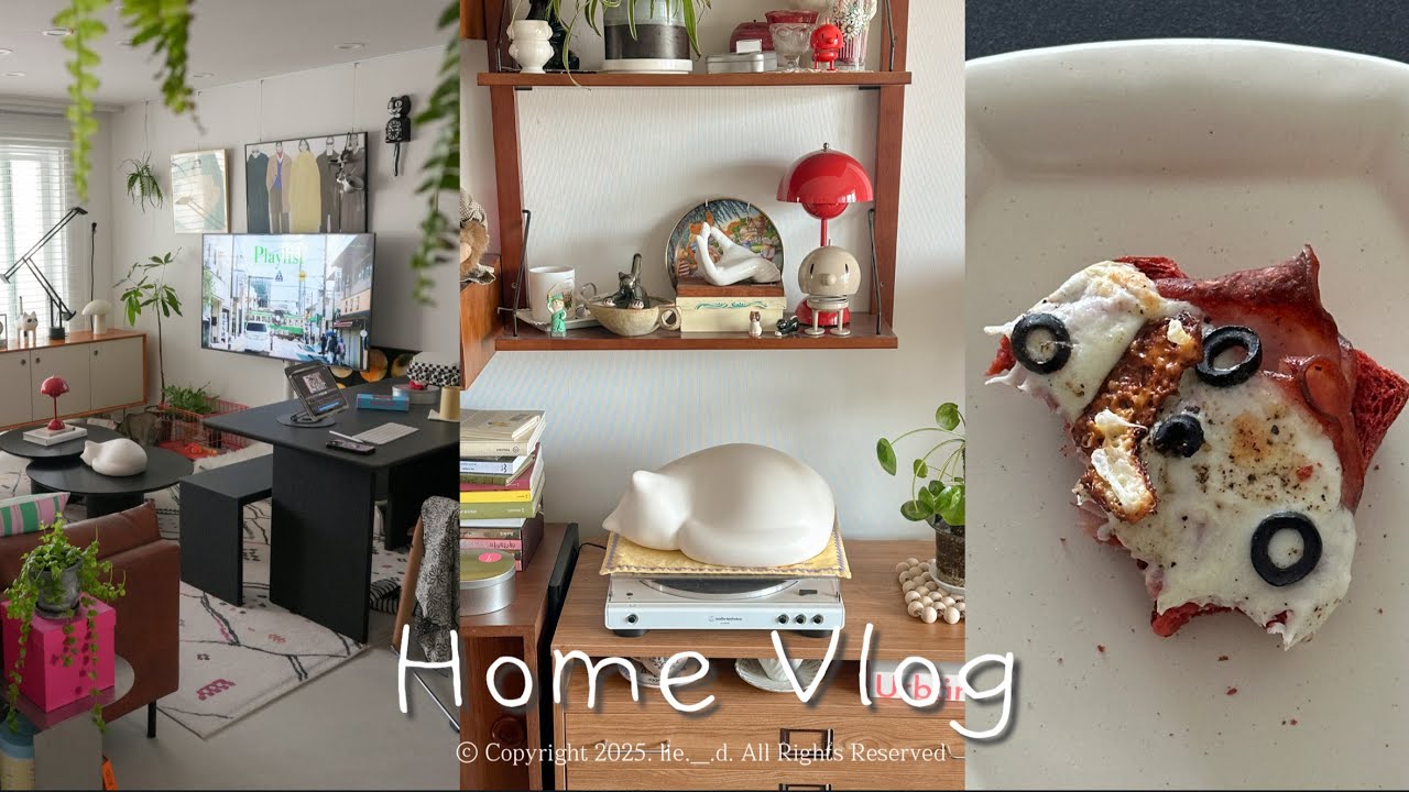 요즘 대세 블랙가구로 거실 꾸미고🖤비트라 고양이 언박싱,초간단 브런치 만드는 VLOG |세레스홈|고양이의하루|거실인테리어|메바쥬|냉털요리|인테리어소품|거실테이블|다이닝테이블|이케아