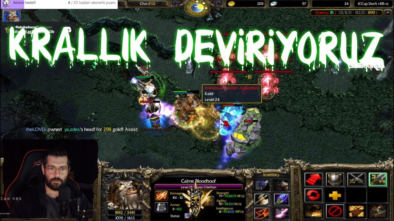 Tauren Krallara karşı... (DOTA warcraft 3)