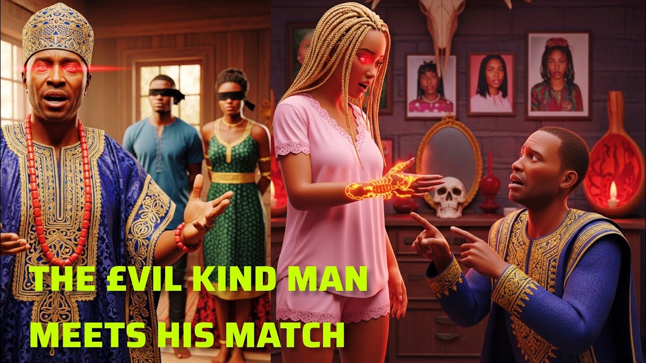 The £vil Kind Man Meets His Match 😂 #africanfolktales #emtionalstory #movie #africanfilms #evil 