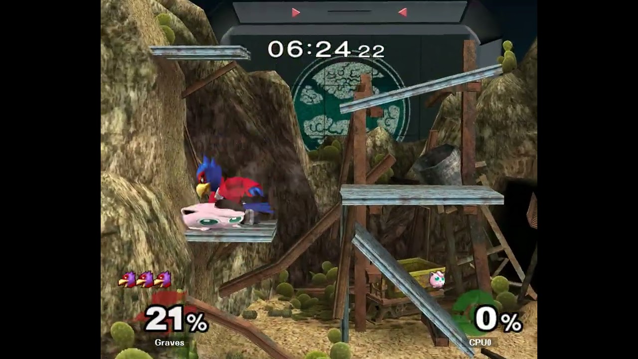 Graves (Falco) vs CPU0 (Puff) | Round 2 Pools - WQF - Melee Singles - GX3
