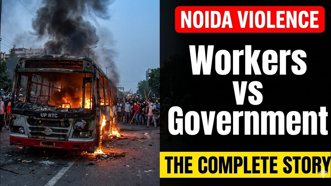 Noida Workers Protest 2026| Wage Hike Demand, Violence & Yogi's Response | Full Story