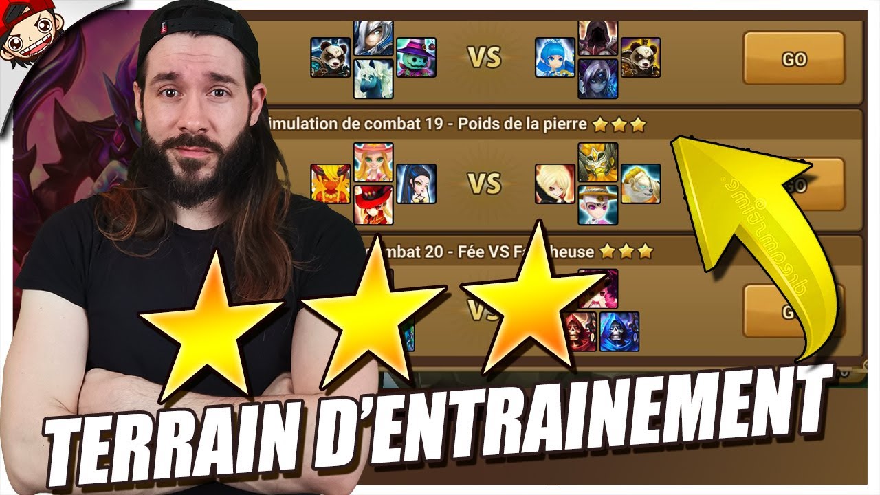 🔴 1-20 ETAGES, TERRAIN D'ENTRAINEMENT ⭐⭐⭐- SUMMONERS WAR  Guide Simulation De Combat