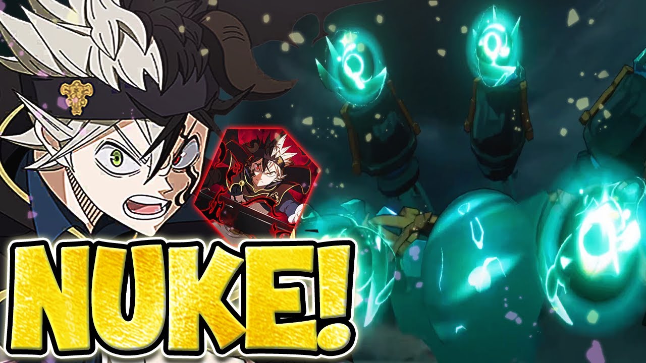 MAXED 79K CC BLACK ASTA SOLO NUKES SQUAD BOSS! | Black Clover Mobile