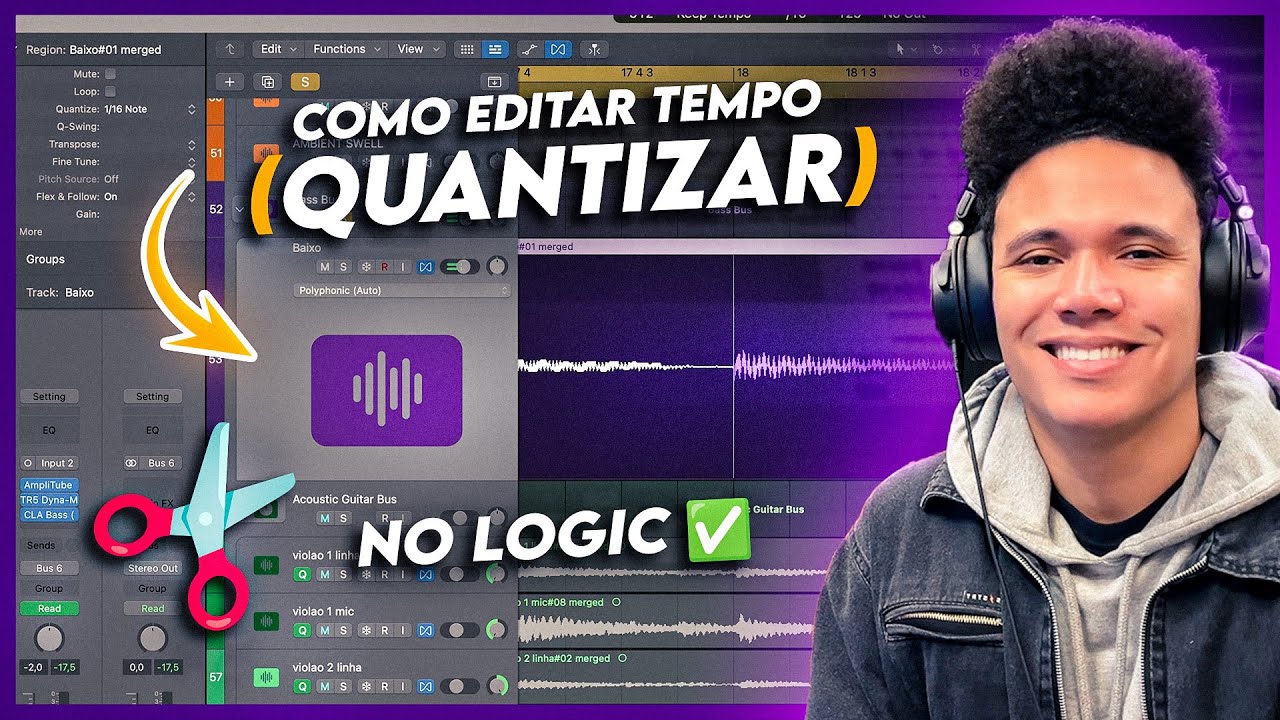COMO EDITAR (QUANTIZAR) TEMPO NO LOGIC - GUIA PRÁTICO PARA HOME STUDIO