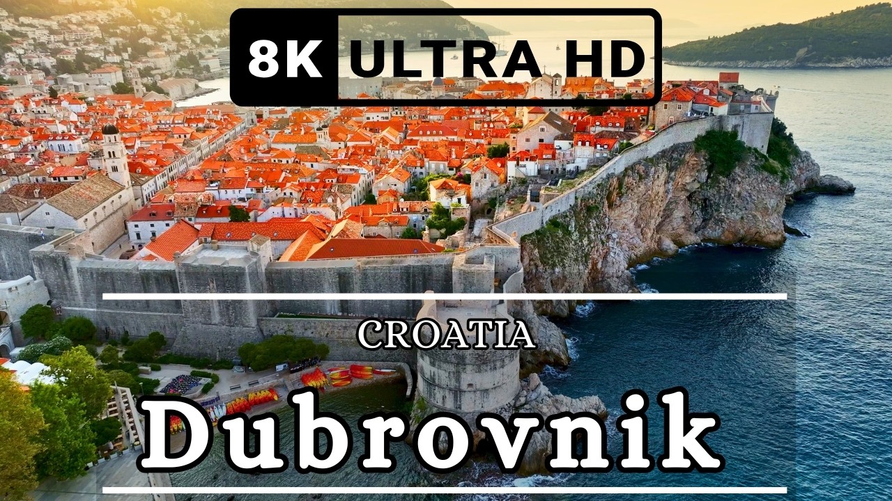 Drone Journey Over Dubrovnik, Croatia 🇭🇷 | 8K HDR Beauty
