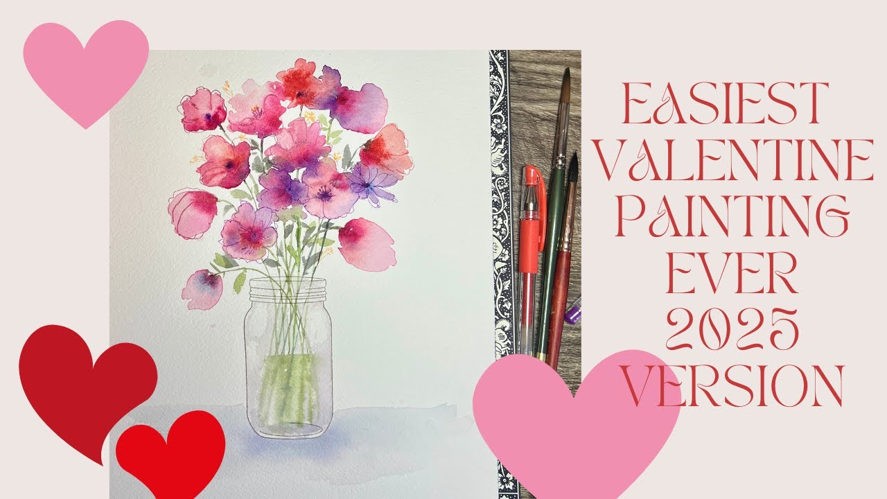 The Easiest Valentine Painting Ever (2025!)🎨❤️