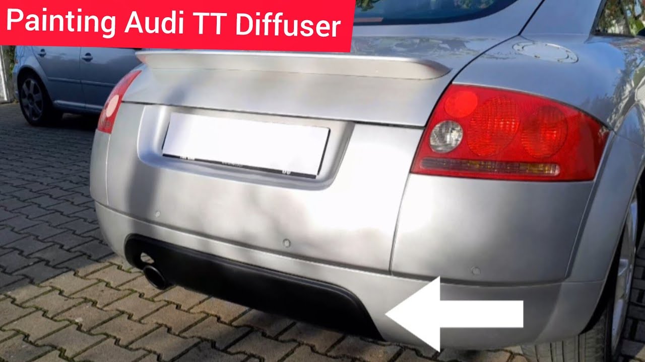 DIY: Painting/Spray Audi TT 8N Diffuser!!!