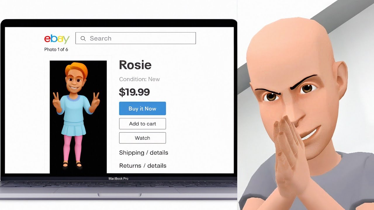 Classic Caillou Sells Rosie on eBay/Grounded