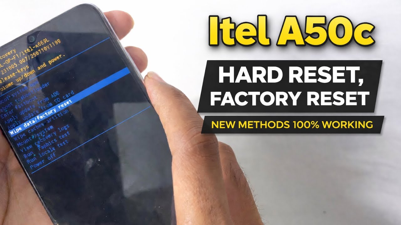Itel A50c Hard Reset 2026 (A669L) | How To Factory Reset All Itel Phones 