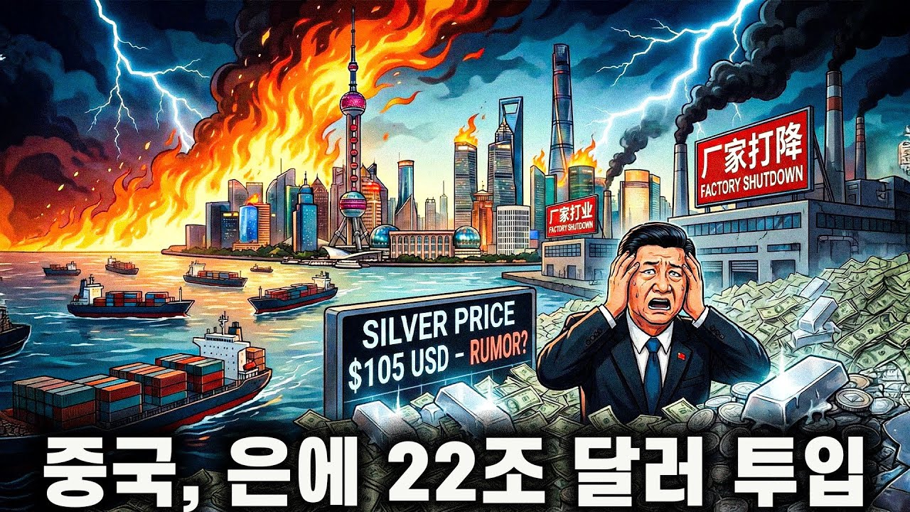 상하이 은 가격 105달러는 단지 소문일 뿐: 중국이 현금 22조 달러를 전부 동원해 은을 겨냥 — 공장 가동 중단 예정