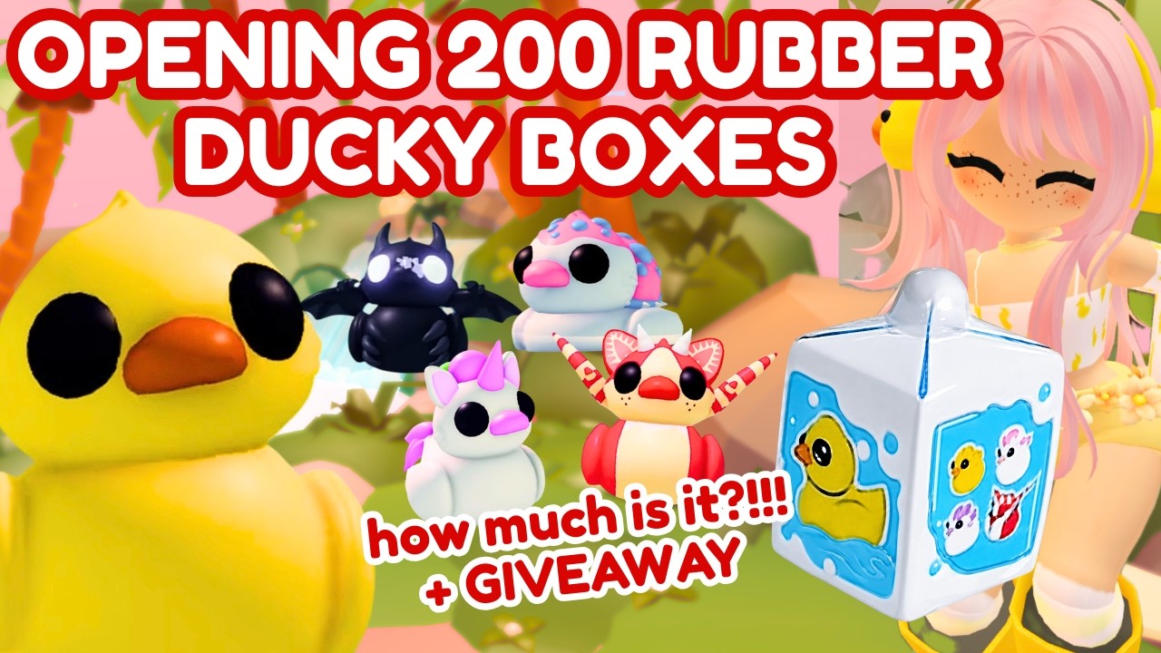 🔴 How To Get all 5 Rubber Ducky Pets in ADOPT ME + GIVEAWAYS #adoptme #roblox