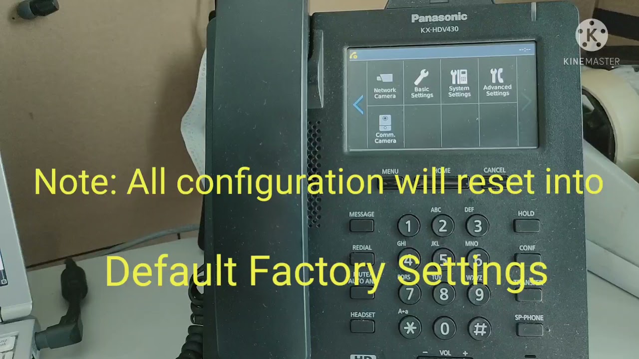 How to system initialize the KX HDV series?