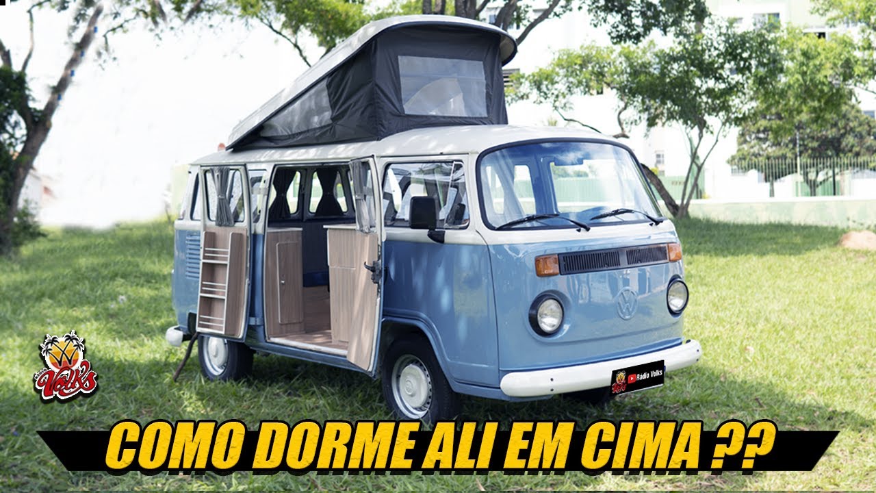 VW KOMBI CAMPER, AGORA COM CAMA EM CIMA
