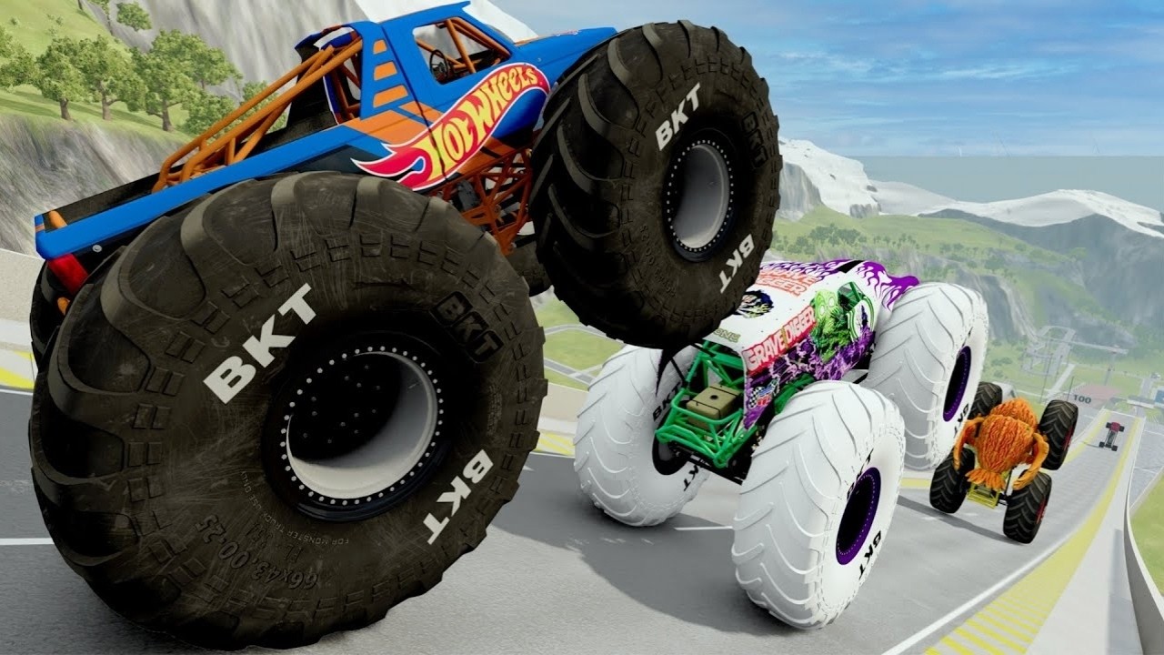 Ultimate Monster Truck Obstacle Challenge! Crazy