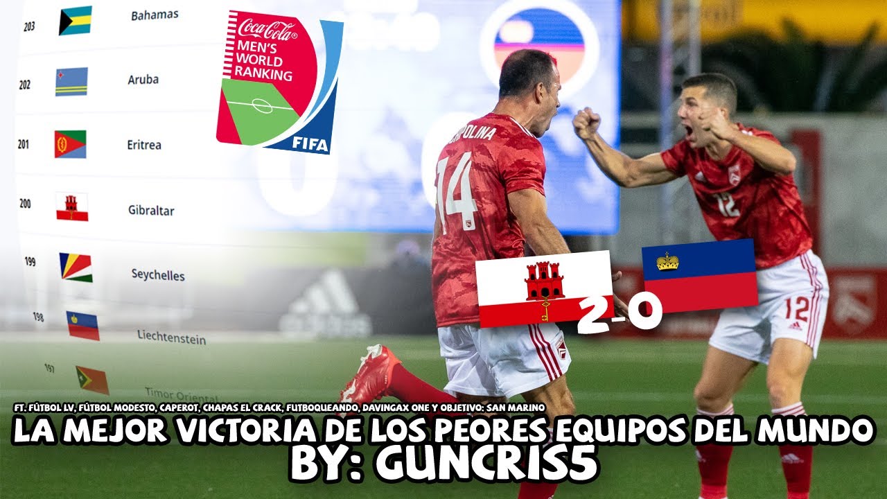 La MEJOR VICTORIA de las PEORES SELECCIONES del MUNDO (según el ranking Fifa)