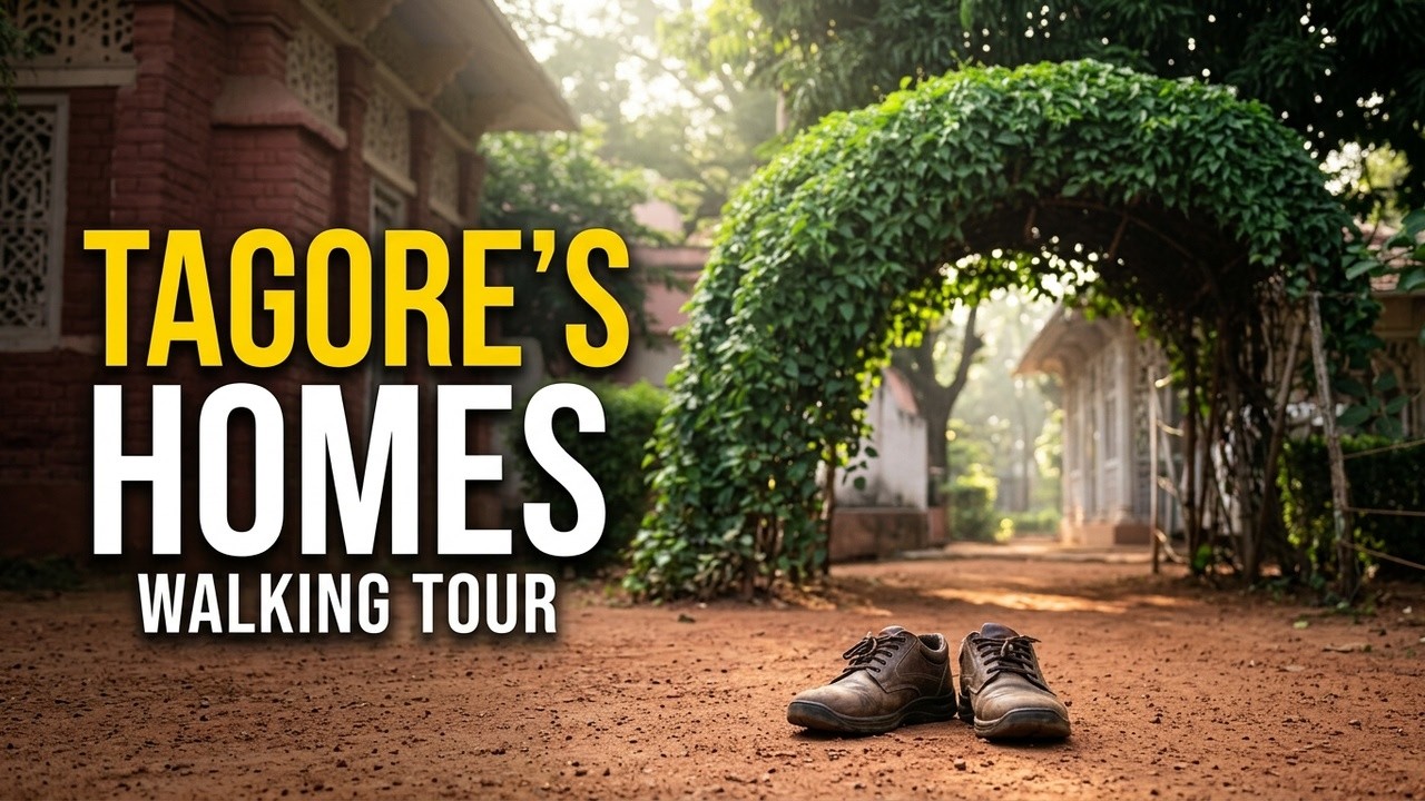 Santiniketan ASMR Walking Tour | Tagore’s Homes, Museum & Kaanch Ghar
