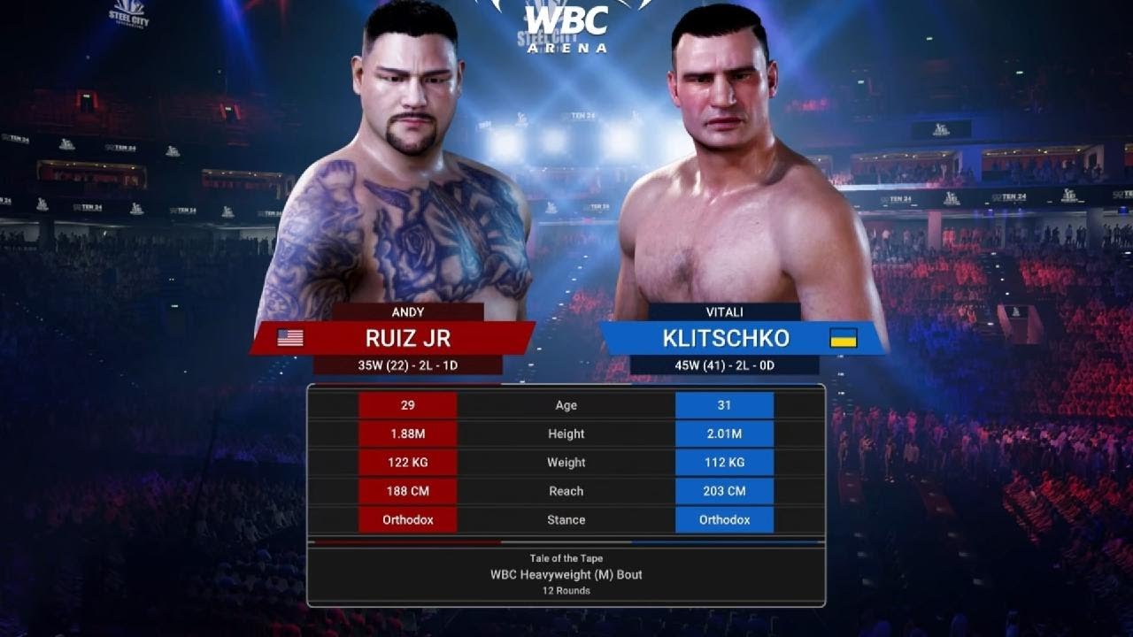 Andy Ruiz Jr 🆚 Vitali Klitschko ( Simulation on PS5🥊UNDISPUTED )